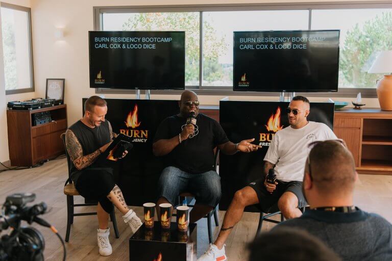 Burn Residency- Bootcamp Team, Carl Cox and Philipp Straub