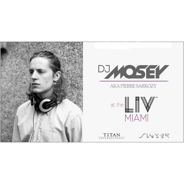 Dj Mosey Poster At the LIV MIAMI